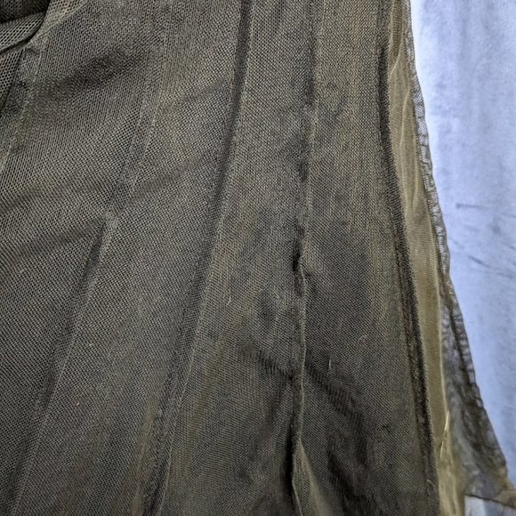 Vintage Ice Beaded and Crocheted Black Dress Size 0 - Picture 7 of 7